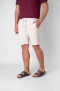 PANTALON CORTO GOMA BEIGE - Imagen 3