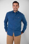 CAMISA ALGODON MARINO