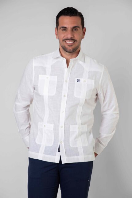 Camisa cubana blanca