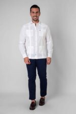 CAMISA GUAYABERA BLANCA - Imagen 2