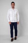 CAMISA GUAYABERA BLANCA - Imagen 2