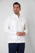 CAMISA GUAYABERA BLANCA - Imagen 3