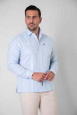 CAMISA GUAYABERA CELESTE - Imagen 3