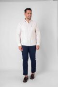 CAMISA GUAYABERA BEIGE - Imagen 2