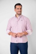 CAMISA SPORT OXFORD BURDEOS CLARO - Imagen 3