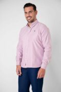 CAMISA SPORT OXFORD BURDEOS CLARO
