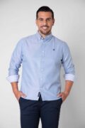 CAMISA SPORT OXFORD CELESTE