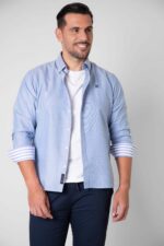 CAMISA SPORT OXFORD CELESTE - Imagen 4