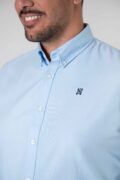 CAMISA SPORT OXFORD CELESTE CLARO - Imagen 4