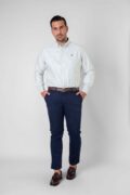 CAMISA SPORT OXFORD RAYA FINA VERDE - Imagen 2