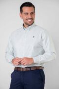 CAMISA SPORT OXFORD RAYA FINA VERDE - Imagen 3