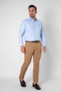 CAMISA VESTIR LISA CELESTE - Imagen 3