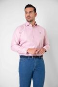 CAMISA VESTIR LISA ROSA - Imagen 2