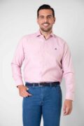 CAMISA VESTIR LISA ROSA