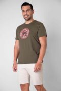 CAMISETA ESTAMPADA CAQUI