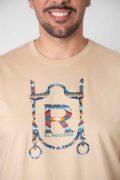 CAMISETA HIERRO ESTAMPADO BEIGE - Imagen 2