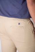PANTALON LARGO GOMA BEIGE - Imagen 4