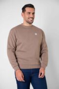 SUDADERA BASICA TAUPE - Imagen 2