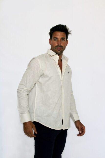 CAMISA LINO BEIGE - EL ROCIERO 1