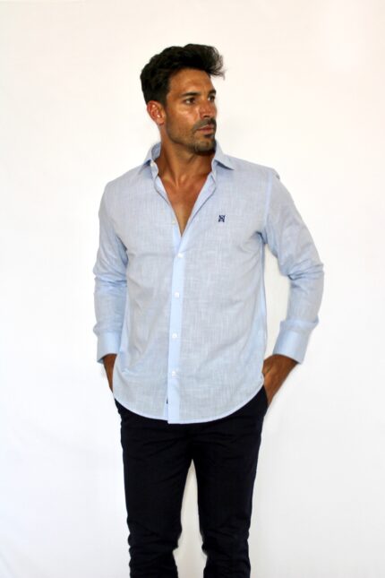 CAMISA LINO CELESTE - EL ROCIERO 1