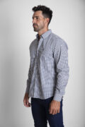 CAMISA SPORT CUADROS AZUL MARINO VERDE - Imagen 2