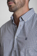 CAMISA SPORT CUADROS AZUL MARINO VERDE - Imagen 4