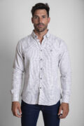 CAMISA VILLELA CUADROS PEQUEÑOS BURDEOS