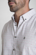CAMISA VILLELA CUADROS PEQUEÑOS BURDEOS - Imagen 4