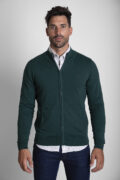 CÁRDIGAN DE CREMALLERA VERDE CAZA