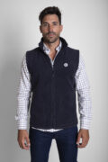 CHALECO POLAR BÁSICO AZUL MARINO