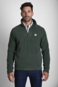 FORRO POLAR MEDIA CREMALLERA VERDE