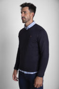 JERSEY CUELLO PICO BÁSICO AZUL MARINO - Imagen 2