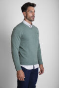 JERSEY CUELLO PICO BÁSICO VERDE SECO - Imagen 3