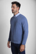 JERSEY CUELLO PICO PIQUE AZUL COBALTO - Imagen 2