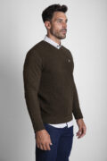 JERSEY CUELLO PICO PIQUE VERDE CAZA - Imagen 3