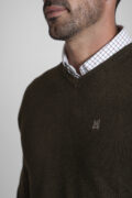 JERSEY CUELLO PICO PIQUE VERDE CAZA - Imagen 4