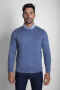 JERSEY CUELLO REDONDO AZUL COBALTO