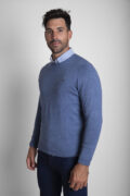 JERSEY CUELLO REDONDO AZUL COBALTO - Imagen 2