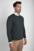 JERSEY CUELLO REDONDO VERDE CAZA - Imagen 3