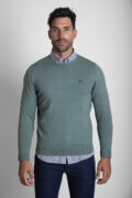 JERSEY CUELLO REDONDO VERDE SECO