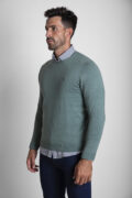 JERSEY CUELLO REDONDO VERDE SECO - Imagen 2