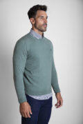 JERSEY CUELLO REDONDO VERDE SECO - Imagen 3