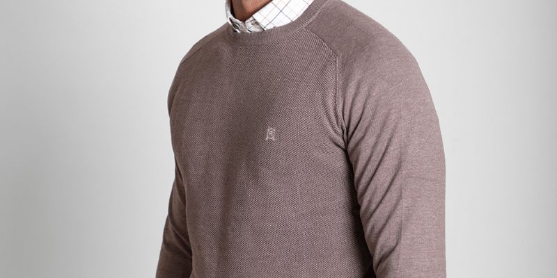 Jersey para hombre cuello redondo