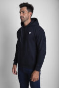 SUDADERA CAPUCHA BÁSICA AZUL MARINO - Imagen 2