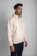 SUDADERA CAPUCHA BÁSICA BEIGE - Imagen 3