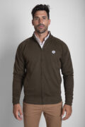 SUDADERA CREMALLERA VERDE CAZA