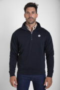 SUDADERA MEDIA CREMALLERA AZUL MARINO