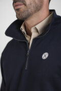 SUDADERA MEDIA CREMALLERA AZUL MARINO - Imagen 4