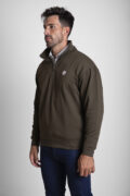 SUDADERA MEDIA CREMALLERA VERDE CAZA - Imagen 2