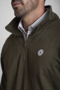 SUDADERA MEDIA CREMALLERA VERDE CAZA - Imagen 4